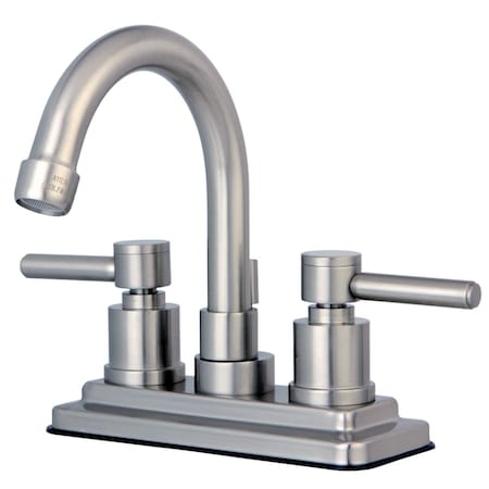 KS8668DL Concord 4 Centerset Bathroom Faucet W/ Brass Pop-Up, Nickel